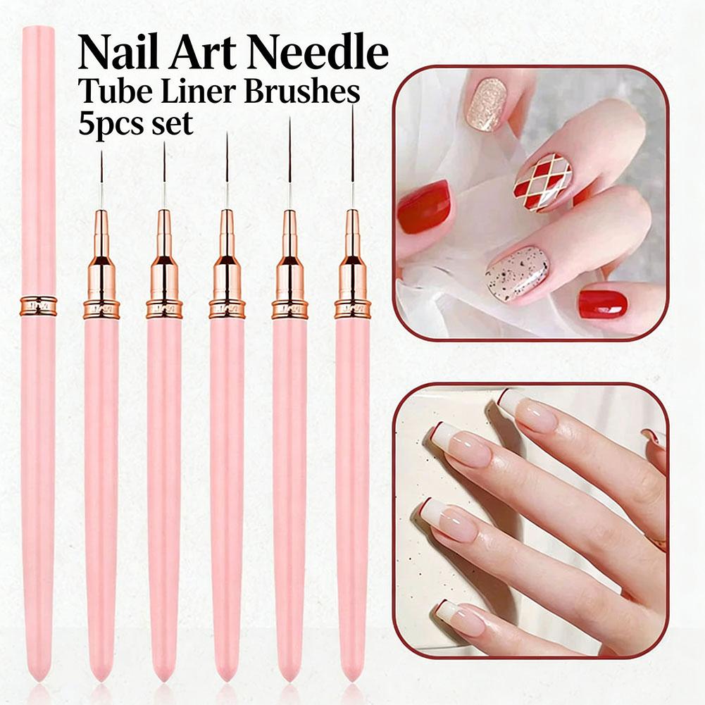 Brush Bristle Set - 5-teiliges Nail-Art Pinselset 9mm 11mm 15mm