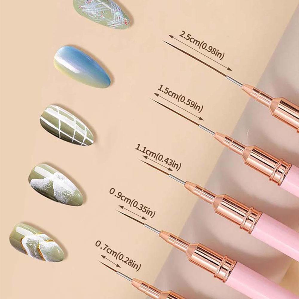 5-teiliges Nail-Art Pinselset  – Brush Bristle Set Bewertung und Preis