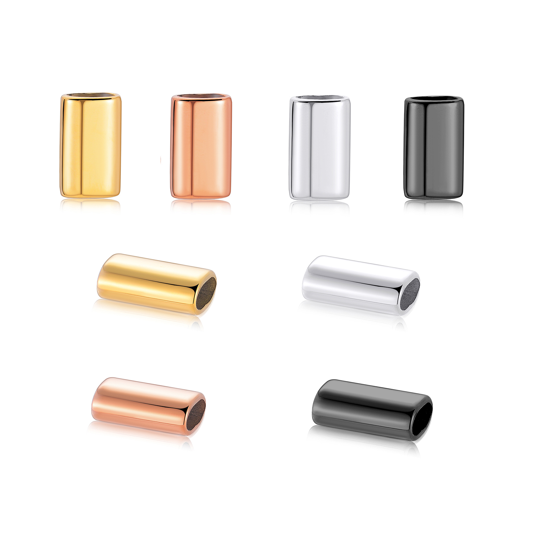 6PCS Edelstahl Charm Slider Sp – Patent Leather Shine Bewertung und Preis