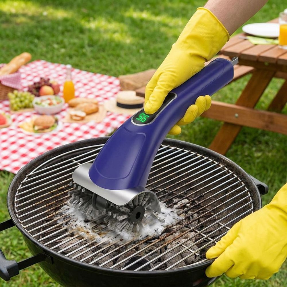 Elektrische Grillbürste mit 2  – Brush Bristle Set Bewertung und Preis