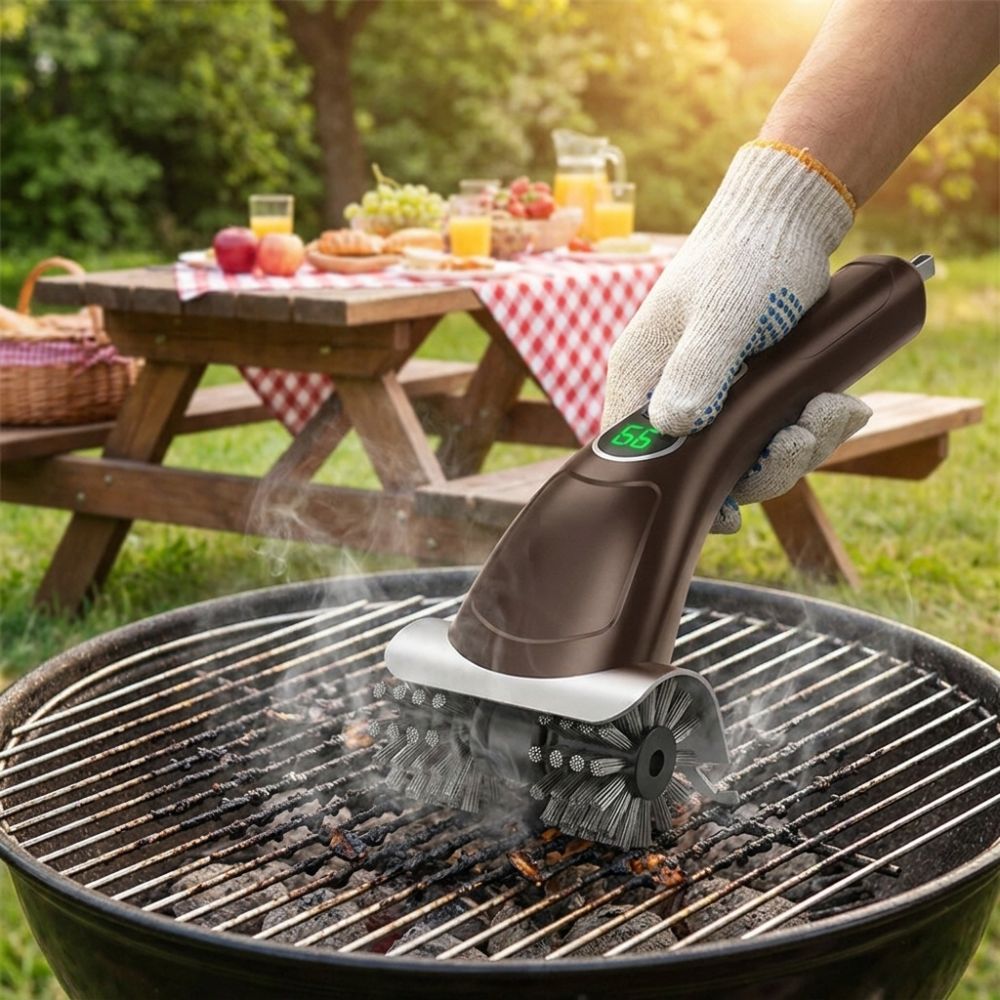 Elektrische Grillbürste mit 2  – Brush Bristle Set Bewertung und Preis