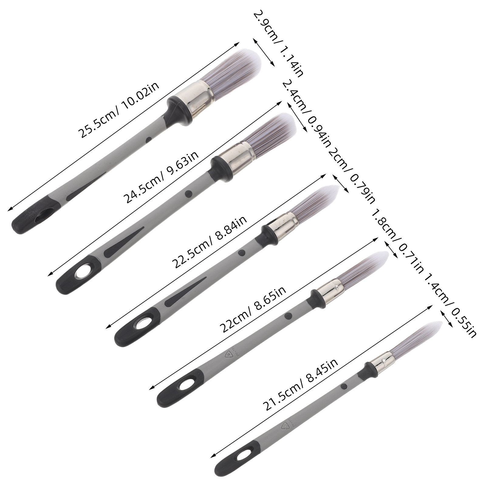 Malpinsel-Set mit flachen Nylo – Brush Bristle Set Bewertung und Preis